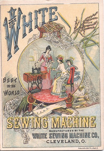 Vintage sewing machine advert